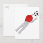 サッカーサンタクロース シーズンポストカード (正面/裏面)