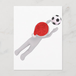 サッカーサンタクロース シーズンポストカード