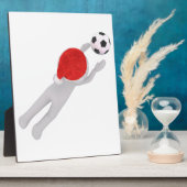 サッカーサンタクロース フォトプラーク (側面)