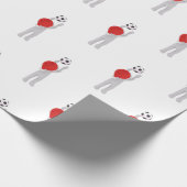 サッカーサンタクロース ラッピングペーパー (角)