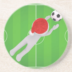サッカーサンタ コースター