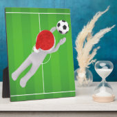 サッカーサンタ フォトプラーク (側面)