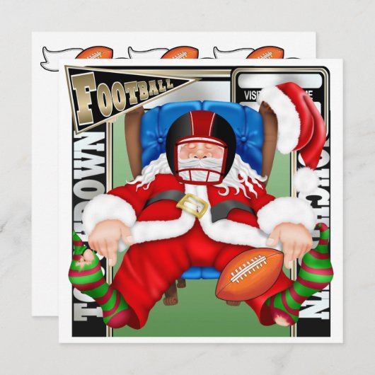 サッカーサンタ 招待状 (正面/裏面)