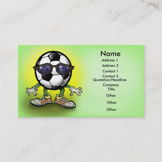 サッカーシェード 名刺 (正面)