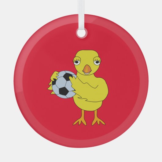 サッカーシックオーナメント ガラスオーナメント (正面)