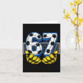 サッカーシックスセブン 67 面白いジェネレーションアルファミーム カード (黄色い花)