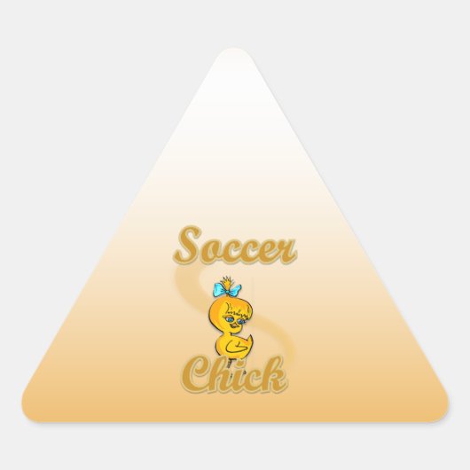 サッカーシック 三角形シール (正面)