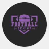 サッカーシニアナイトサッカーシニアフットボールシニアエグザート2025卒業生 ラウンドシール (正面)