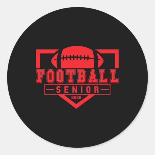 サッカーシニアナイトフットボール2026年卒業生 ラウンドシール (正面)