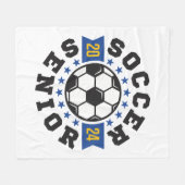 サッカーシニア2024 フリースブランケット (正面(横))