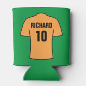 サッカーシャツインオレンジクーラーボックス 缶クーラー (裏面)