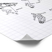 サッカーシューズ1993パテントアート – 並んだピーパー ポスター (角)