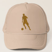 サッカーシューティング |ゴールデンクールレザールック キャップ (正面)