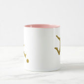 サッカーシューティング |金ゴールドクールグリッターの外観 マグカップ (中央)