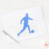 サッカーシルエット スクエアシール (封筒)
