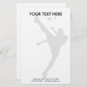 サッカーシルエット 便箋 (正面/裏面)