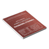 サッカーシルバーパーティー好きチョコレートラッパー ノートパッド (アングル)