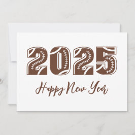 サッカーシンプルスタイルハッピーニューイヤーカード2025 シーズンカード