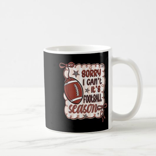サッカーシーズンのレトロ コーヒーマグカップ (右)