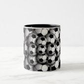 サッカーシーズンの2トーンのコーヒーマグ ツートーンマグカップ (中央)
