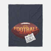 サッカーシーズンはスポーツギャグを邪魔しない フリースブランケット (正面)