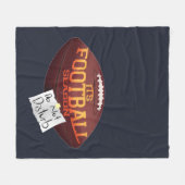 サッカーシーズンはスポーツギャグを邪魔しない フリースブランケット (正面(横))