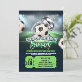 サッカーシーズン終了宴会パーティー招待状 招待状 (スタンド正面)