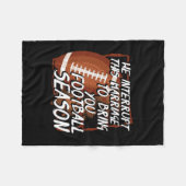 サッカーシーズン – この結婚を中断 フリースブランケット (正面(横))