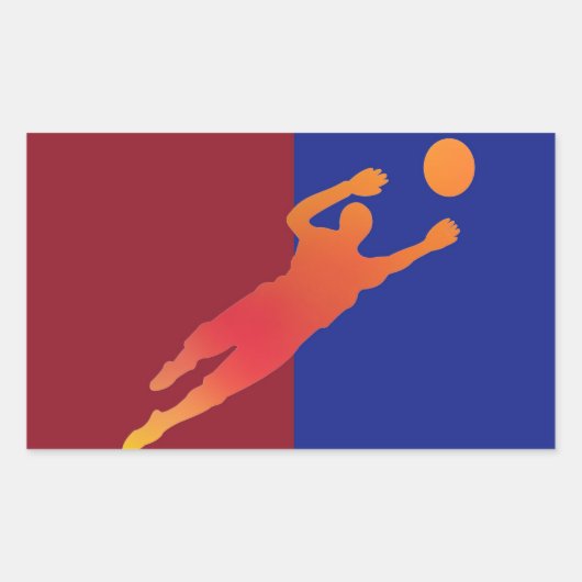 サッカーシール 長方形シール (正面)