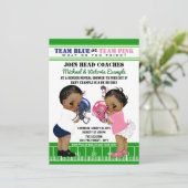 サッカージェンダーがエスニック・シャワー招待状を明らかにする 招待状 (スタンド正面)