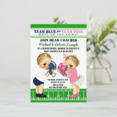 サッカージェンダーがシャワーを明らかにする招待状 招待状 (スタンド正面)