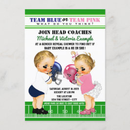 サッカージェンダーがシャワーを明らかにする招待状 招待状