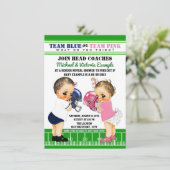 サッカージェンダーがシャワーを明らかにする招待状 招待状 (スタンド正面)