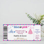 サッカージェンダーの明かすチケットスタイル 招待状 (スタンド正面)