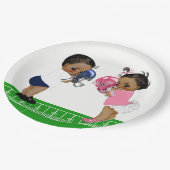 サッカージェンダーリビールシャワー紙プレート ペーパープレート (アングル)