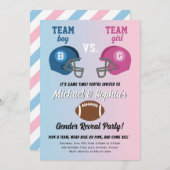 サッカージェンダーリビールパーティの招待状 招待状 (正面/裏面)