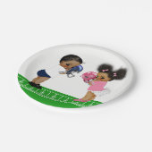 サッカージェンダーリビールベビーシャワー紙プレート ペーパープレート (アングル)