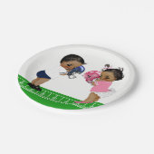 サッカージェンダーリビールベビーシャワー紙プレート ペーパープレート (アングル)