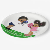 サッカージェンダーリビールベビーシャワー紙プレート ペーパープレート (アングル)