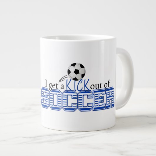 サッカージャンボマグ ジャンボコーヒーマグカップ (正面右)