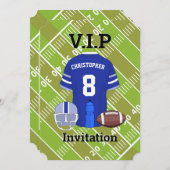 サッカージャージーとピッチバースデーパーティーRB 招待状 (正面/裏面)