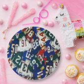 サッカージャージーパターン紙プレート ペーパープレート (パーティー)