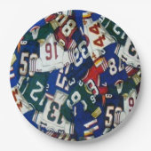 サッカージャージーパターン紙プレート ペーパープレート (正面)