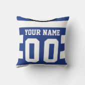 サッカージャージーブルーストライプテンプレート クッション (裏面)