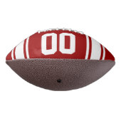 サッカージャージーレッド|白パーソナライズされた色 アメリカンフットボール (回転270)