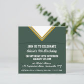 サッカージャージー主題パーティー招待状テンプレート、LAX 招待状 (スタンド正面)