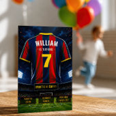 サッカージャージー 誕生日 ご招待状 招待状
