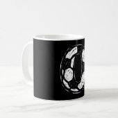サッカージャージ番号0スケッチサッカーLlスタイルSp コーヒーマグカップ (正面左)
