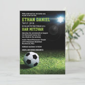 サッカースタジアムアットナイトバー(ユダヤ教の)バル・ミツバー招待状 招待状 (スタンド正面)