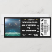 サッカースタジアム驚きのプレゼントチケット 招待状 (正面)